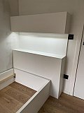 T&ecirc;te de lit + lit  &agrave; Walcourt
 - Mobilier contemporain sign&eacute; Cr&eacute;a-M